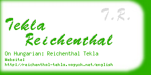 tekla reichenthal business card